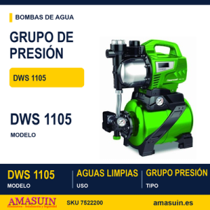 Grupo Presión DWS 1105 para Aguas Limpias.