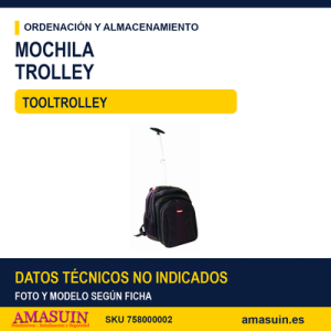 MOCHILA/TROLLEY PARA HERRAMIENTAS TOOLTROLLEY MOCHILATROLLEY PARA HERRAMIENTAS TOOLTROLLEY