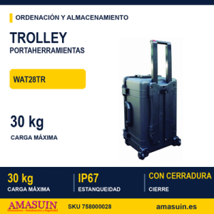 Trolley Portaherramientas WAT28TR - 30 kgs carga máx