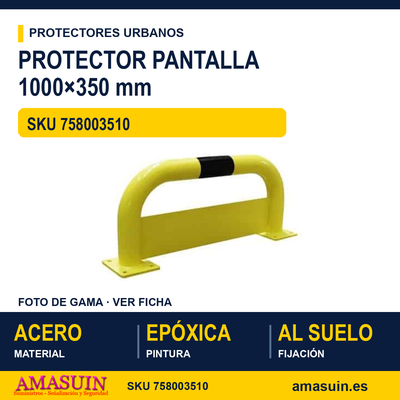 Protector Pantalla 1000x350mm Amarillo Negro 1 Protector Pantalla 1000x350mm Amarillo Negro