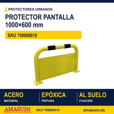 Protector Pantalla 1000x600mm Amarillo Negro 1 Protector Pantalla 1000x600mm Amarillo Negro