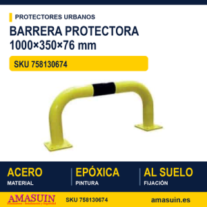 Protector 1000x350x76mm Amarillo Negro