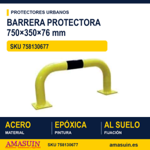 Protector 750x350x76mm Amarillo Negro
