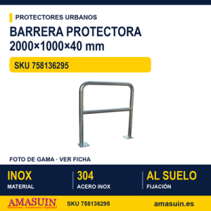 Protector 2000x1000x40mm Inoxidable