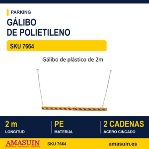 Gálibo de Plástico de 2 Metros.