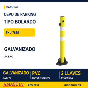 Cepo Parking Amarillo Tipo Bolardo.