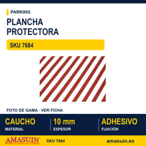Plancha Ignífuga R/B 1000x700x10mm. Parking.