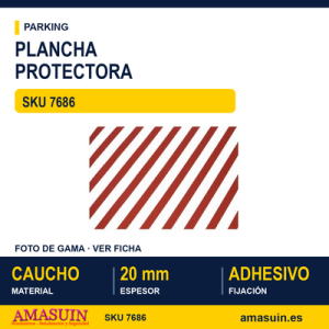 Plancha Ignífuga R/B 1000x700x20mm. Parking.