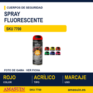 Spray Fluorescente Rojo.