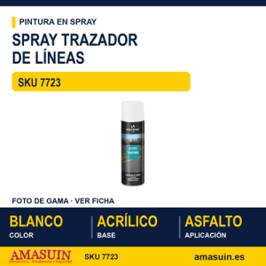 Spray Trazador Líneas Blanco.
