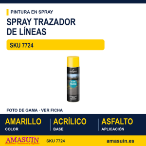 Spray Trazador Líneas Amarillo.