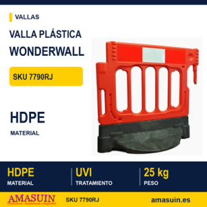 Valla Plástico Wonderwall.