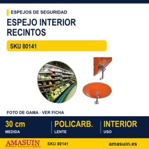 Espejo Interior Recintos 30cm.