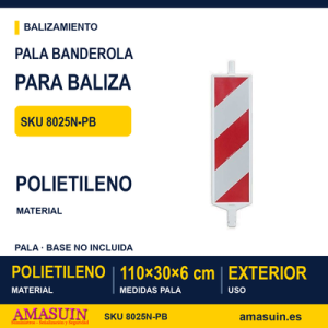 Pala Banderola para Baliza de Obra.