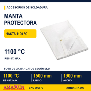 Manta Protectora Blanca 1100ºC.