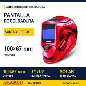 Pantalla Soldadura Vantage Red XL Automática.