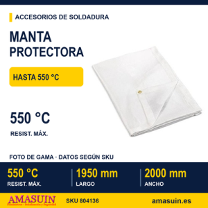 Manta Protectora Blanca 550ºC.