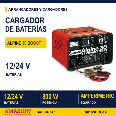 Cargador Baterías Alpine 30 Boost. 1 Cargador Baterías Alpine 30 Boost.