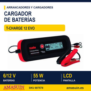 Cargador Baterías T-Charge 12 EVO.