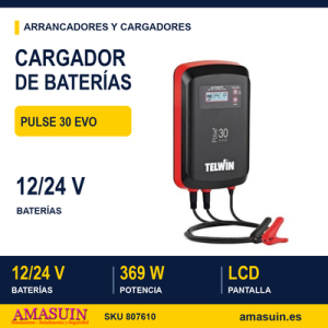 Cargador Baterías Pulse 30 EVO.