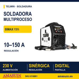 Soldadora Telwin Bimax 151i Synergic