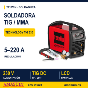 Soldadora Telwin Technology TIG 230 DC
