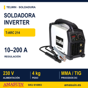 Soldadora inverter Telwin T-Arc 214