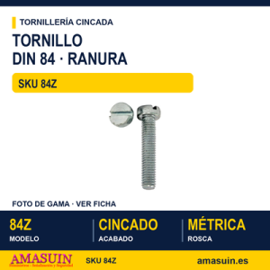 Tornillo DIN 84 / ISO 1207 Cincado