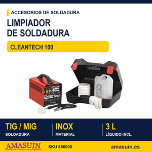 Cleantech 100 Limpiador Soldadura TIG y MIG.