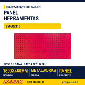 Panel Portaherramientas de 1500x460mm