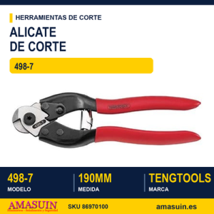 Alicate de Corte para Cable Trenzado 498-7 - 190MM