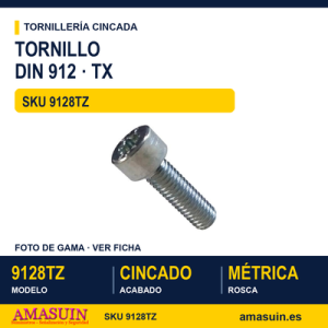 Tornillo DIN 912 8.8 / ISO 14579 Cincado TX