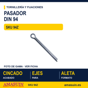 Pasador DIN 94 / ISO 1234 Cincado