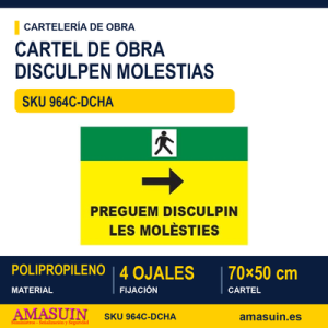 964C-DCHA Catalán - PREGUEM DISCULPIN LES MOLÈSTIES