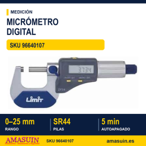 Micrometro Digital 0 - 25 mm
