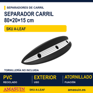 Separador Carril Leaf 80x20x15cm