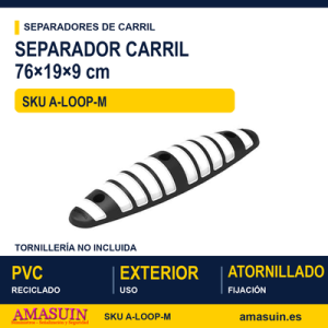 Separador Carril Loop 76x19x9cm