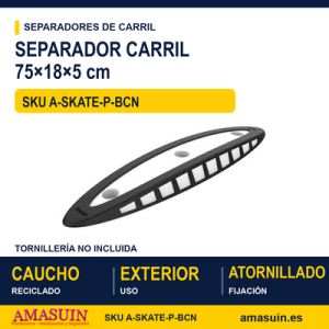 Separador Carril Skate 75x18x5cm