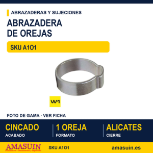 Abrazadera 1 oreja W1 Cincada