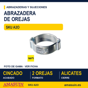 Abrazadera 2 orejas W1 Cincada