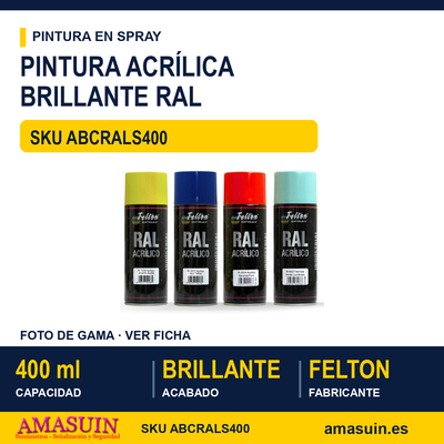Acrílico Brillante Colores RAL Spray 400ml. 1 Acrílico Brillante Colores RAL Spray 400ml.