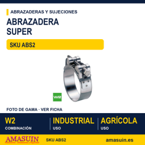 Abrazadera super W2 Cincada/Inoxidable A2