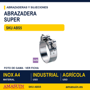 Abrazadera super W5 Inoxidable A4