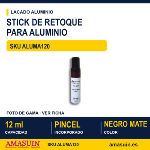 Stick Aluminio Negro Mate.