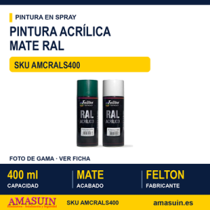 Acrílico Mate Colores RAL Spray 400ml.