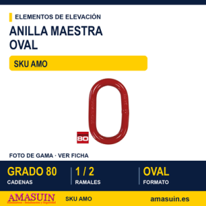Anilla maestra oval grado 80