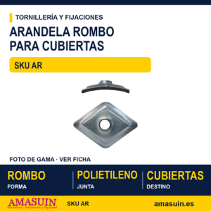 Arandela rombo Cincada polietileno