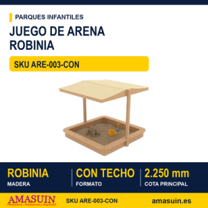 JUEGO DE ARENA CON TECHO