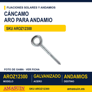Cáncamo Aro Andamio Ø12X300