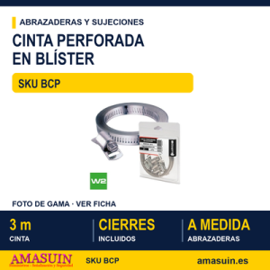 Cinta perforada en blister - W2 cinado / Inox A2